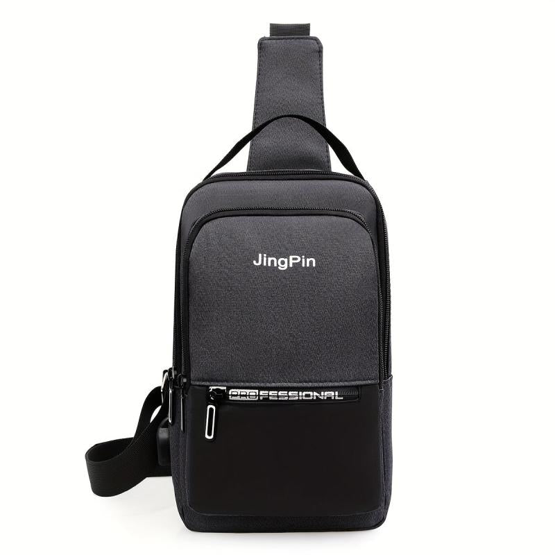 Men's Vertical Chest Bag Casual Shoulder Crossbody Bag
