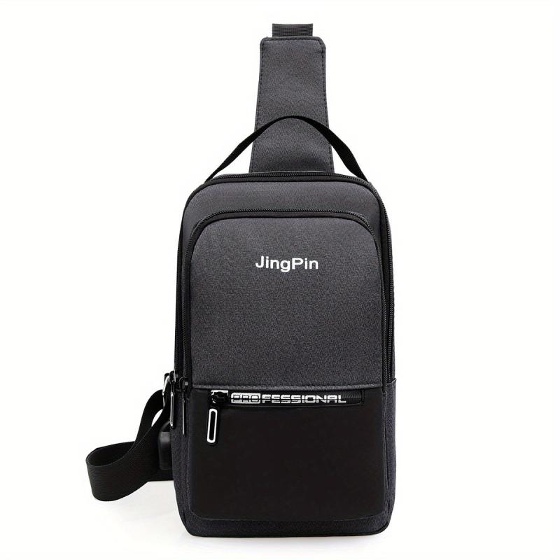 Men's Vertical Chest Bag Casual Shoulder Crossbody Bag