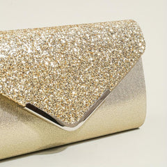 Classic Glitter Chain Bag Flap Evening Bag For Party Shoulder Bag