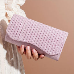 Ruched Evening Bag Glitter Sequins Banquet Wedding Party Bag