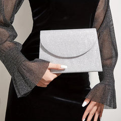 Glitter Evening Bag Classic Flap Satchel Bag For Dinner Banquet