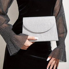 Glitter Evening Bag Classic Flap Satchel Bag For Dinner Banquet