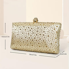 Rhinestone Clutch Purse Glitter Handbag for Prom