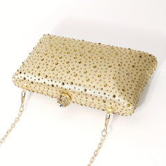 Rhinestone Clutch Purse Glitter Handbag for Prom