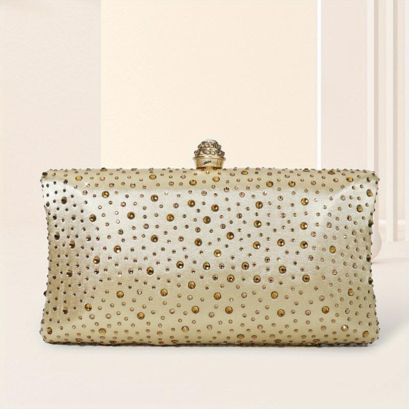 Rhinestone Clutch Purse Glitter Handbag for Prom