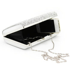 Rhinestone Chain Clutch Evening Bag for Party