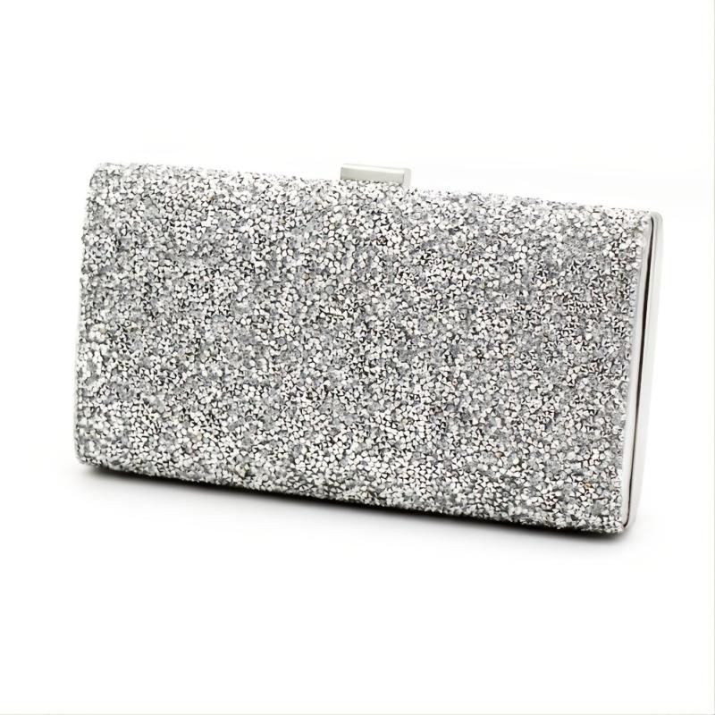 Rhinestone Chain Clutch Evening Bag for Party