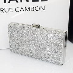 Rhinestone Chain Clutch Evening Bag for Party