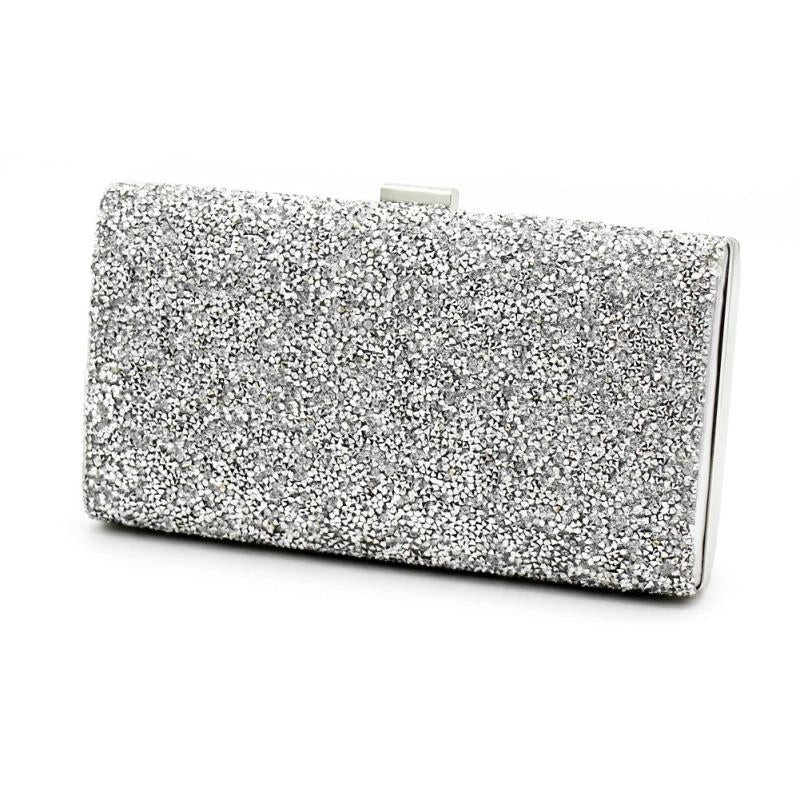 Rhinestone Chain Clutch Evening Bag for Party