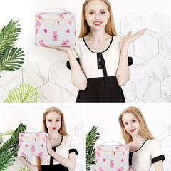Cartoon Graphic Makeup Bag Portable Large Capacity Cosmetic Bag