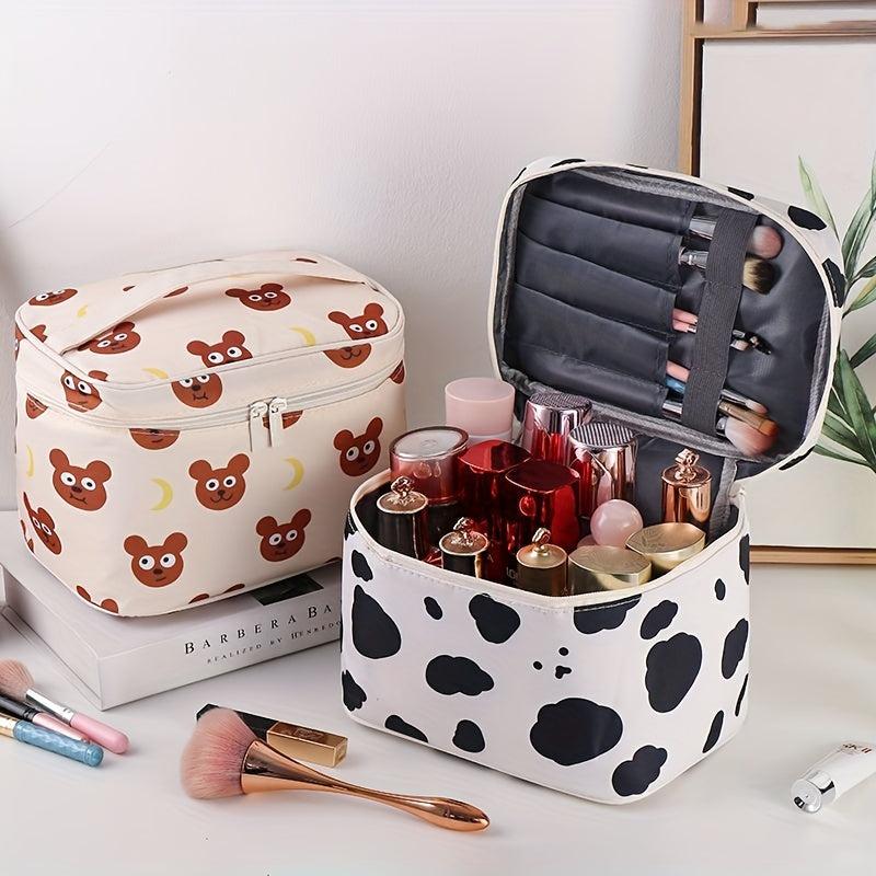 Cartoon Graphic Makeup Bag Portable Large Capacity Cosmetic Bag