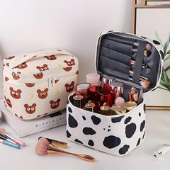 Cartoon Graphic Makeup Bag Portable Large Capacity Cosmetic Bag