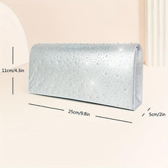 Glitter Chain Clutch Elegant Evening Bag