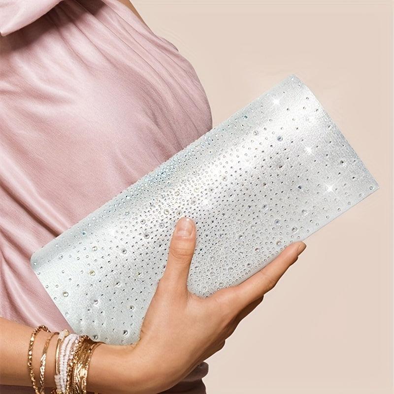 Glitter Chain Clutch Elegant Evening Bag