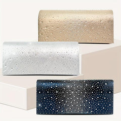 Glitter Chain Clutch Elegant Evening Bag