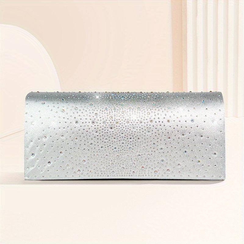 Glitter Chain Clutch Elegant Evening Bag