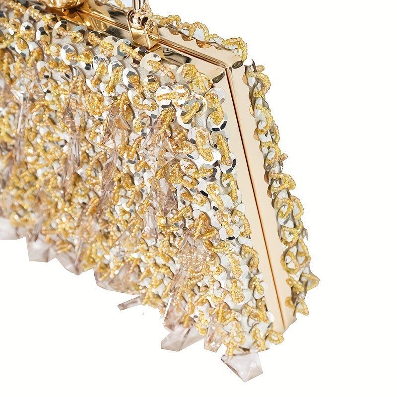 Rhinestone Evening Handbag Glitter Dinner Purse for Wedding Party Prom