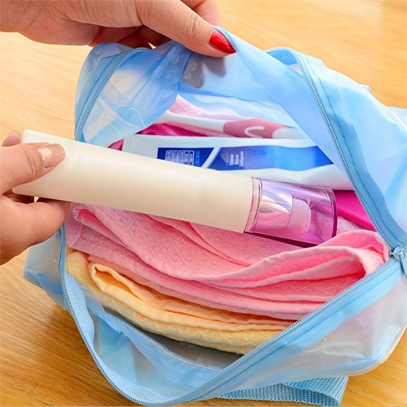 Floral Transparent Waterproof Cosmetic Bag