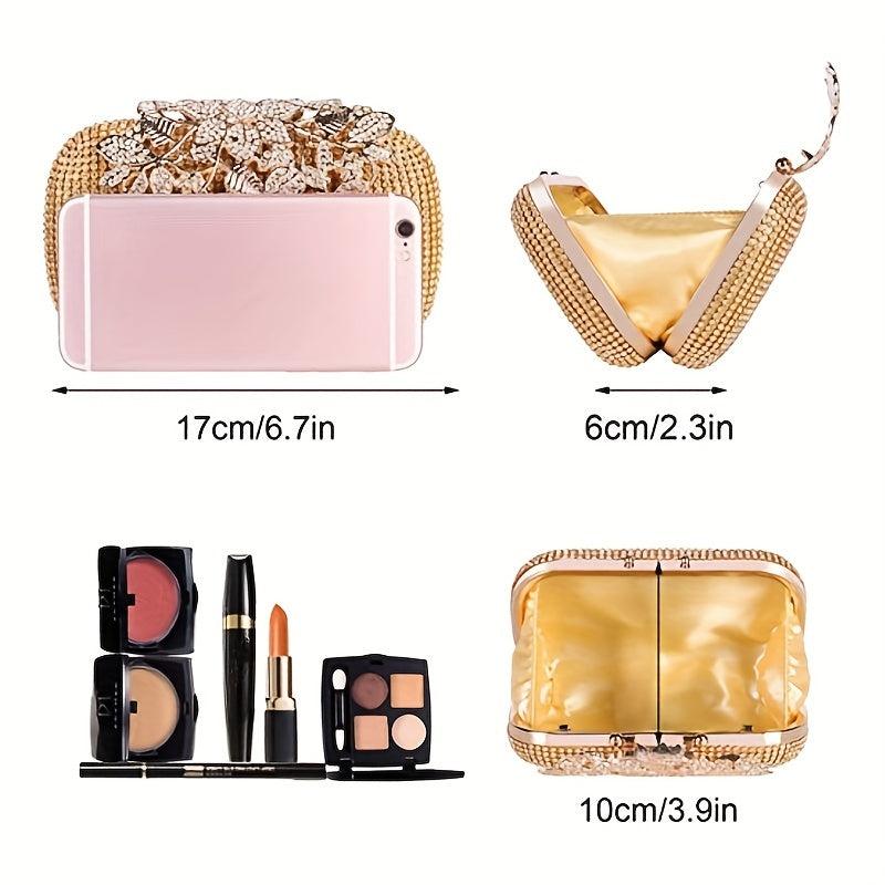 Rhinestone Clutch Wallet Evening Bag for Women