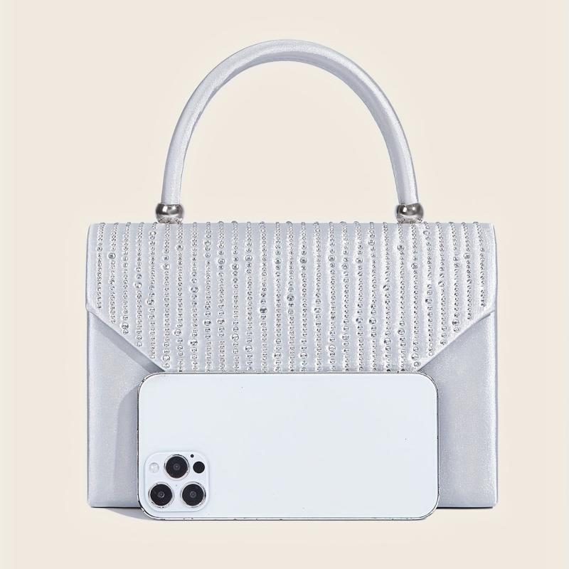 Glitter Rhinestone Evening Handbag Dinner Clutch Purse Formal Banquet Handbag