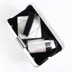 Rhinestone Evening Bag Box Clutch Chain Handbag