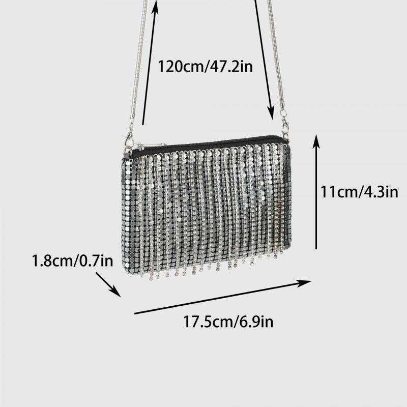 Rhinestone Evening Bag Dinner Clutch Purse for Wedding Party & Prom