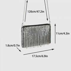 Rhinestone Evening Bag Dinner Clutch Purse for Wedding Party & Prom