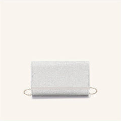 Glitter Evening Bag Square Dinner Clutch Formal Handbag Wedding Party