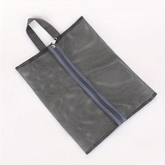 Portable Mesh Beach Bag 8 Pockets Storage Shoes Cosmetic Bag