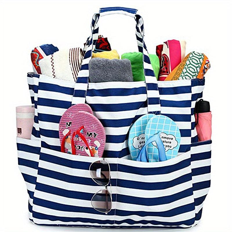 Fashionable Printed Beach Bag Women's Canvas Handbag