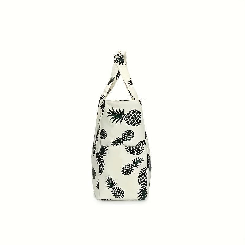 Fashionable Printed Beach Bag Women's Canvas Handbag