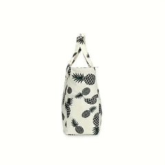 Fashionable Printed Beach Bag Women's Canvas Handbag