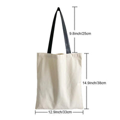 Panda Print Canvas Tote Bag Lightweight Shoulder Bag