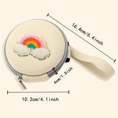 Mini Coin Purse with Wristband & Chenille Patches
