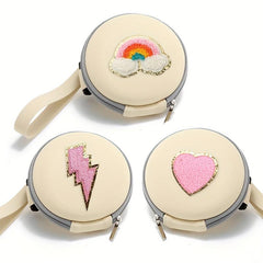 Mini Coin Purse with Wristband & Chenille Patches