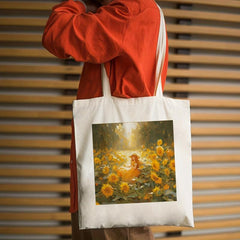 Sunflower Pattern Canvas Bag Large Capacity Shoulder Bag