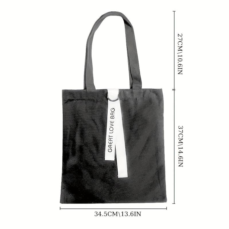 Minimalist Canvas Shoulder Bag Lightweight All Match Handbag