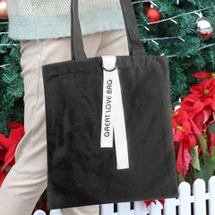 Minimalist Canvas Shoulder Bag Lightweight All Match Handbag