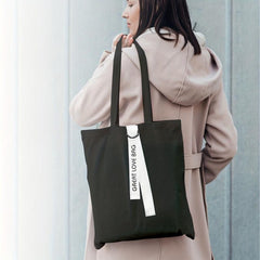 Minimalist Canvas Shoulder Bag Lightweight All Match Handbag