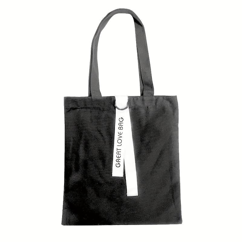 Minimalist Canvas Shoulder Bag Lightweight All Match Handbag