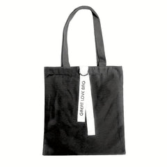 Minimalist Canvas Shoulder Bag Lightweight All Match Handbag
