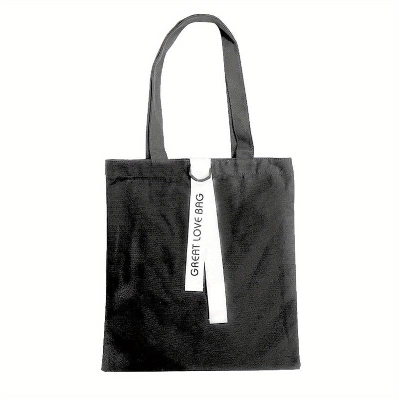 Minimalist Canvas Shoulder Bag Lightweight All Match Handbag
