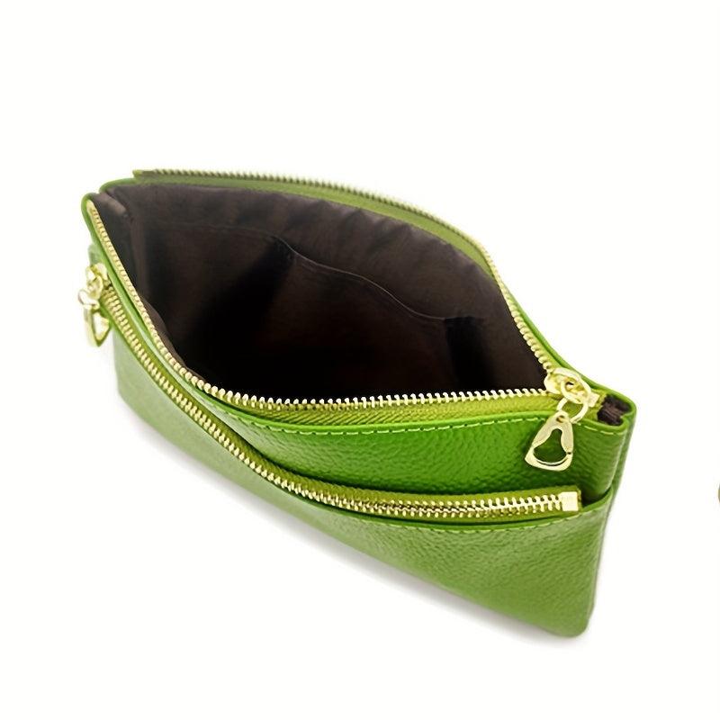 Minimalist Solid Long Wallet Zipper Clutch Coin Purse