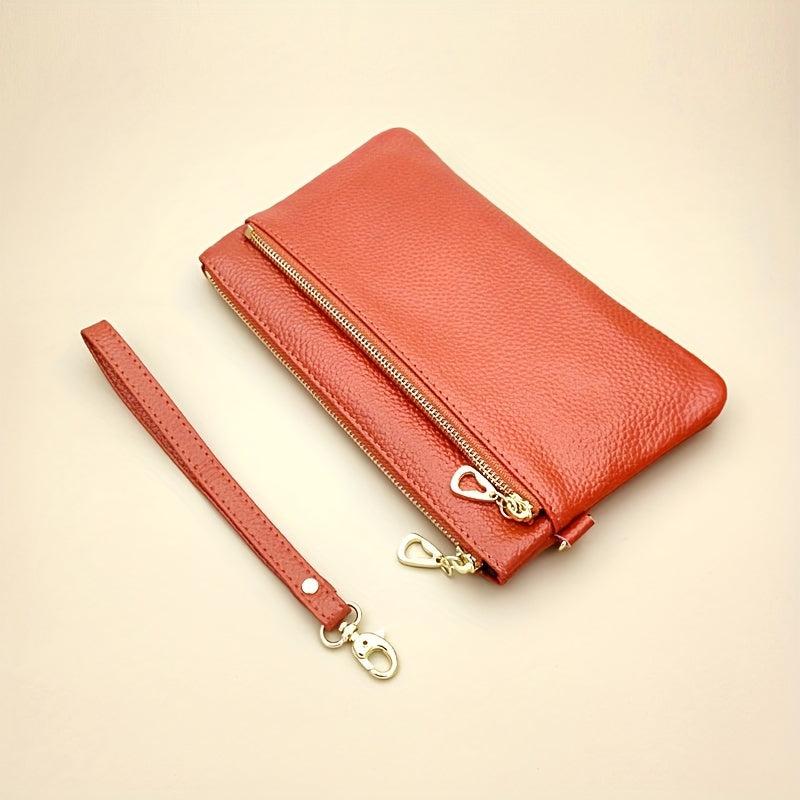 Minimalist Solid Long Wallet Zipper Clutch Coin Purse