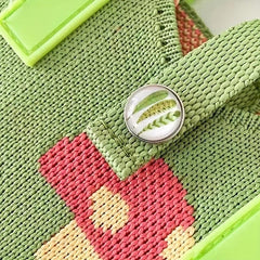 Mushroom Graphic Crochet Mini Colorblock Knitted Handbag