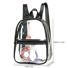 PVC Transparent Backpack Beach Bag Jelly Bag Casual Backpack