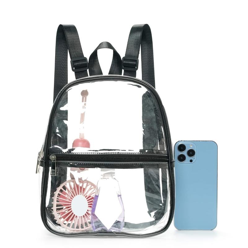 PVC Transparent Backpack Beach Bag Jelly Bag Casual Backpack