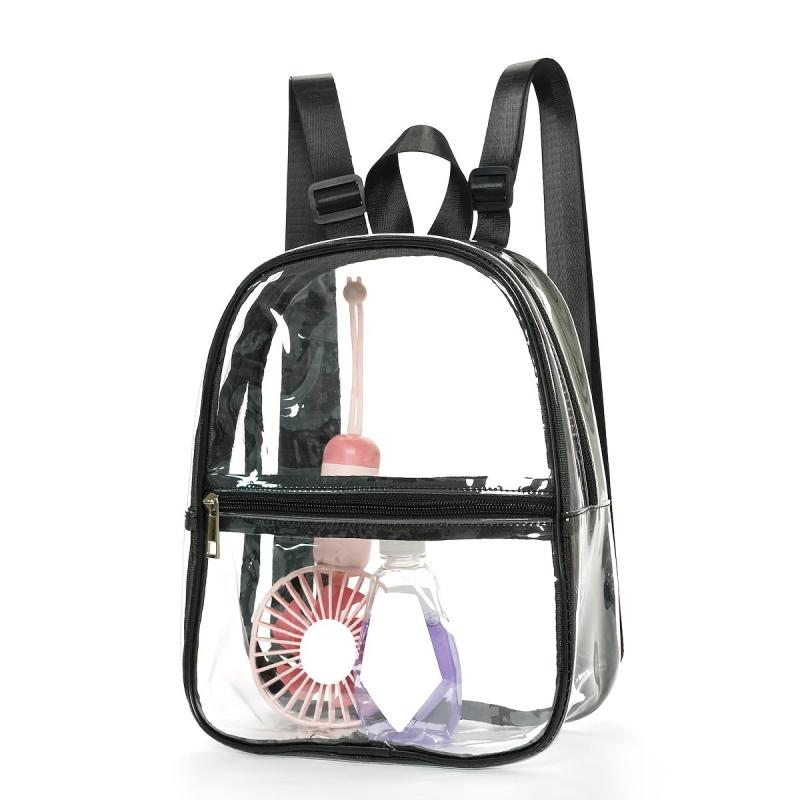 PVC Transparent Backpack Beach Bag Jelly Bag Casual Backpack