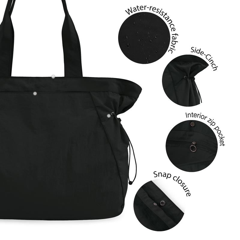 Large Capacity Lightweight Shoulder Bag Waterproof Casual Commuter Bag
