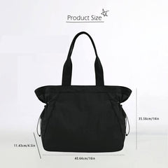 Large Capacity Lightweight Shoulder Bag Waterproof Casual Commuter Bag